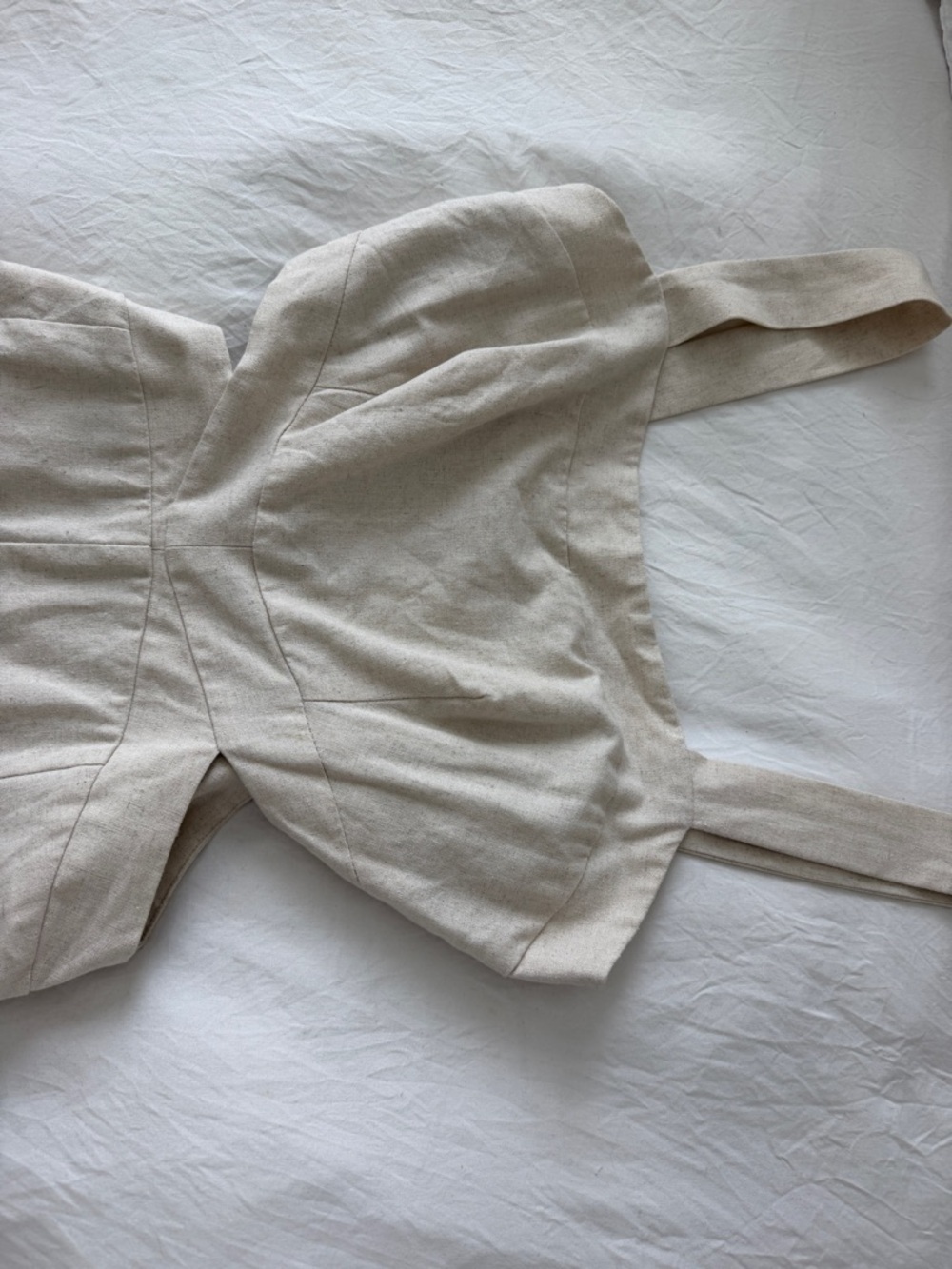 Altar’d State Alise Linen Jumpsuit in Khaki - Picture 4 of 6